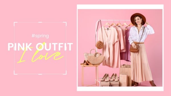 Pink Minimal Spring Color Style Fashion Trends Youtube Thumbnail