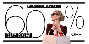 market, cyber monday, clothes, Black Friday Sale Promotion Twitter Post Template