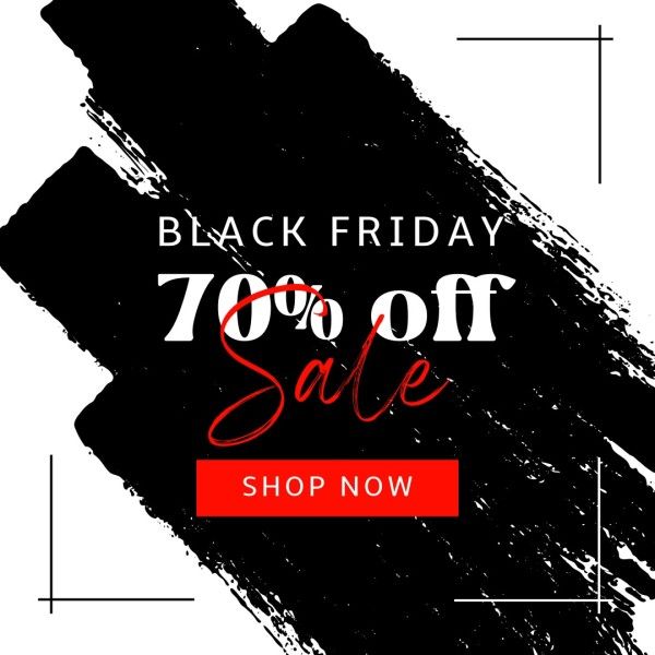 Black Black Friday Sale Shop Now Instagram Post