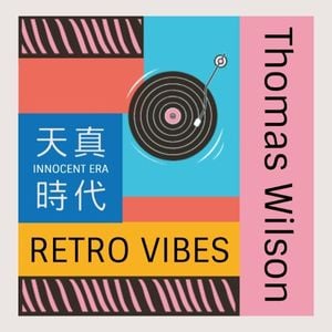 musical, hongkong, china, Retro Music Album Album Cover Template