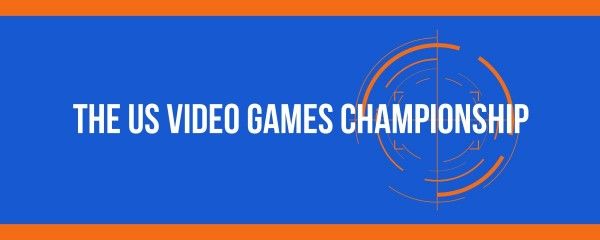 video games, aim, social media, Blue Video Game Championship Advertisement Twitch Banner Template