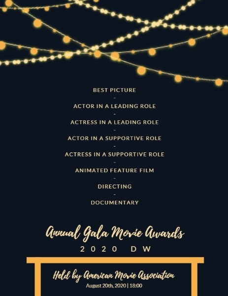 Movie Awards Program
