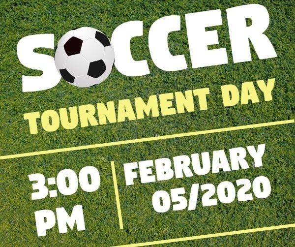 Simple Soccer Contest Day Facebook Post