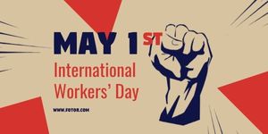 fighting, strength, fight, International Workers Day Post Twitter Post Template