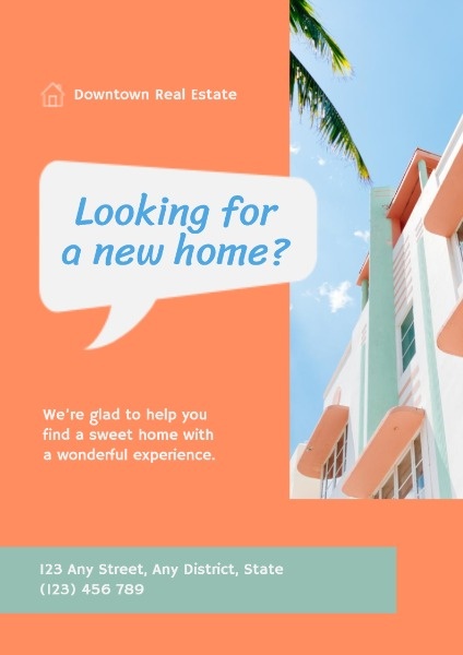 Modern Real Estate Service Poster Poster