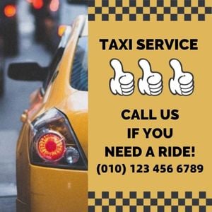 Good Taxi Service Instagram Post