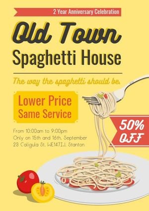 food, promotions, health, Pasta Restaurant Promotion Poster Template