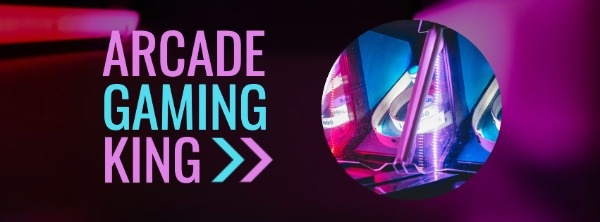 Arcade Gaming King Profile Banner Facebook Cover