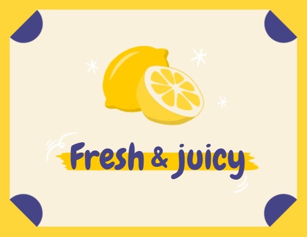Fruit Juice Label Label