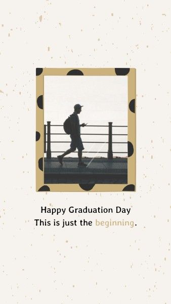 graduate, greeting, school, White Clean Photo Graduation Wishes Instagram Story Template