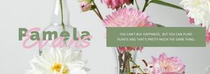 粉红花背景 Tumblr横幅