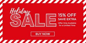 merry christmas, discount, save extra, Red Christmas Sale Banner Ads Twitter Post Template