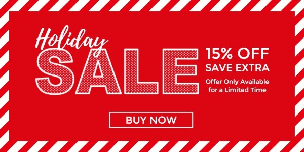 Red Christmas Sale Banner Ads Twitter Post