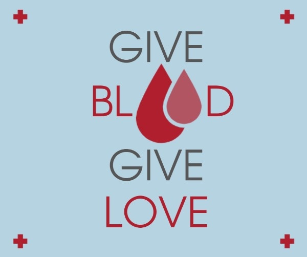 Blue Blood Donation Event Facebook Post