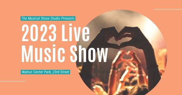  cover photo, show, present, Live Music Facebook Event Cover Template