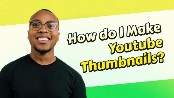tips, how to, ideas, Green And Yellow Simple Tutorial Video Cover Youtube Thumbnail Template