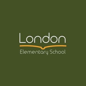 education, brand, branding, London Elementary School Logo Template