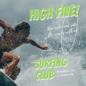 Surfing Sports Instagram Post
