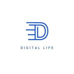 product, commodity, store, Digital Life Logo Template