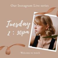 earrings, ring, brand building, Pink Jewelry Sale Promotion Branding Post Instagram Post Template