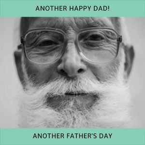 dad, grandfather, grandpa, Happy Father's Day Instagram Post Template