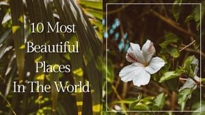Green 10 Most Beautiful Places In The World Travel Youtube Thumbnail