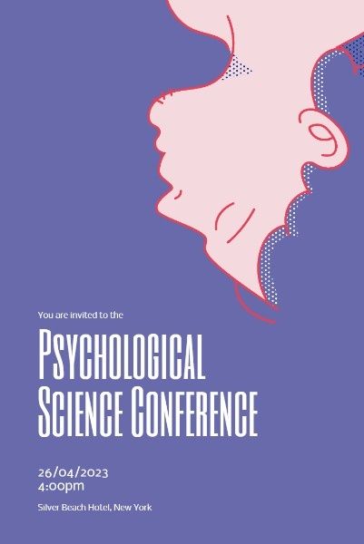 psychology, mind, meeting, Psychological Science Conference Pinterest Post Template