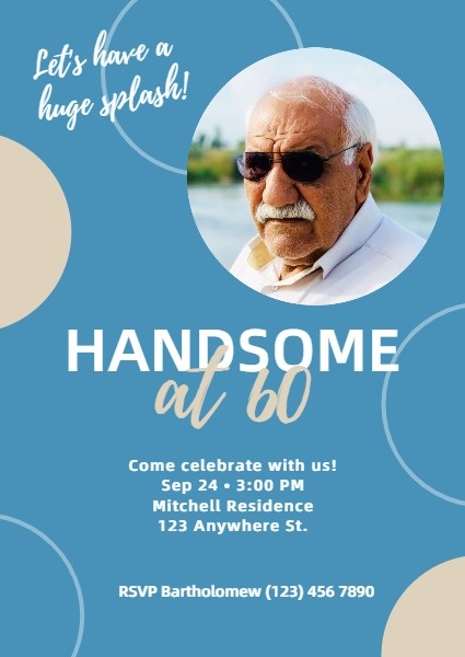 Handsome Birthday Party Invitation