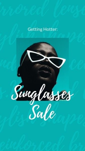 accessories, promotion, business, Summer Sunglasses Sale Instagram Story Template