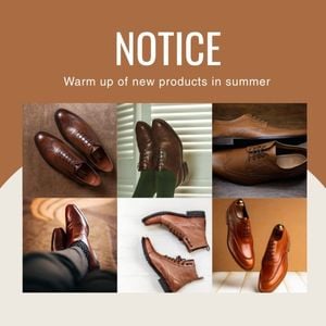 Brown Men Leather Shoes Business Collection Sale Instagram Post