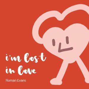 爱, music, song, Lost in Love Album Cover Template
