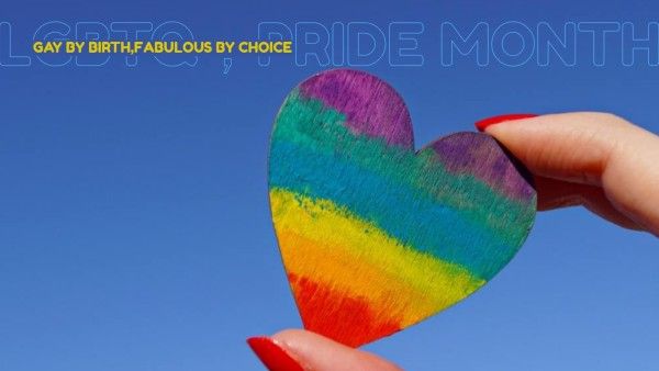 love, gender, lesbian, Rainbow LGBT Pride Month Gay Zoom Background Template