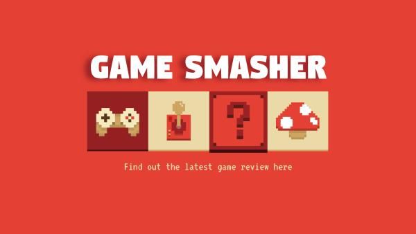 game review, review, social media, Game smasher Youtube Channel Art Template