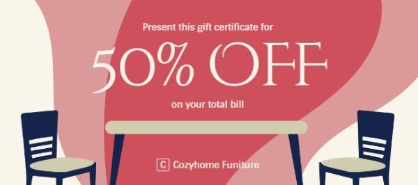 sale, business, retail, Furniture Gift Certificate Template