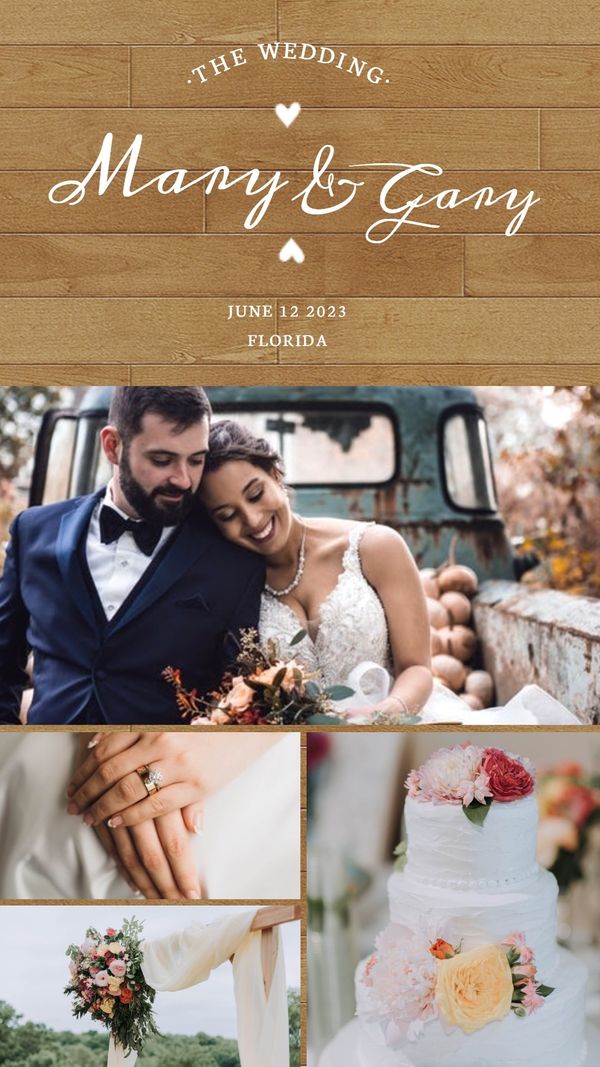 ceremony, save the date, couple, Created By The Fotor Team Template