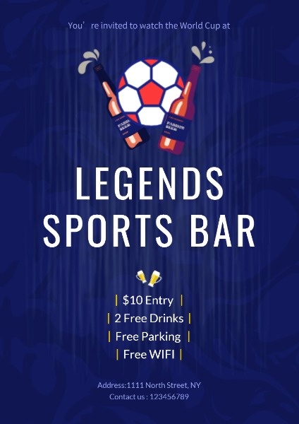 Legends Sports Bar Poster