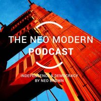 independence, democracy, bridge, Red The Neo Modern Podcast Cover Template