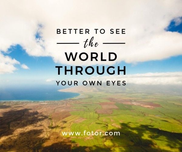 world, quote, vacation, Travel Inspiration Facebook Post Template