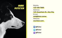 charity, ngo, non-profit, Animal Protection Organization Business Card Template