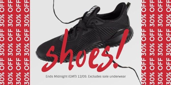 shoe store, sneakers, promotion, Red Shoes Store Sales Twitter Post Template