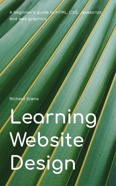 website development, programming, computer, Green Minimalist Website Design  Book Cover Template