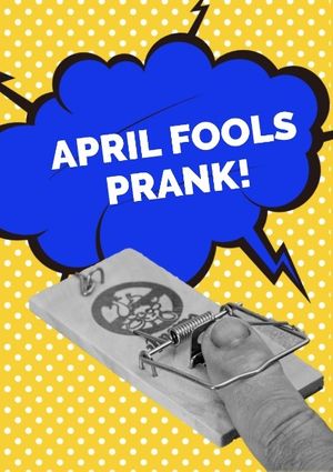 april fools' day, fools day, april 1st, April Fools Prank Poster Template