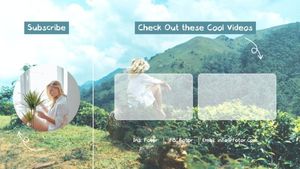 mountains, trees, youtube end screen, Green Nature New Videos Youtube Thumbnail Template