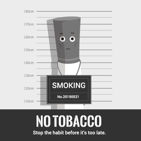 smoking, world no tobacco day, cigarette, Created By The Fotor Team Instagram Post Template
