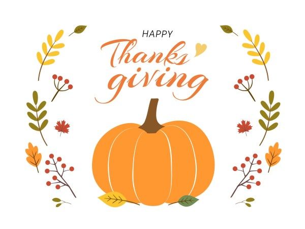 autumn, holiday, celebration, Illustration Happy Thanksgiving Card Template