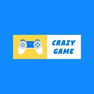 gaming, tech, game controller, Crazy Game Logo Template