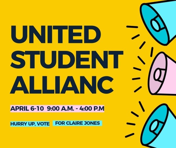 Yellow United Student Allianc Facebook Post