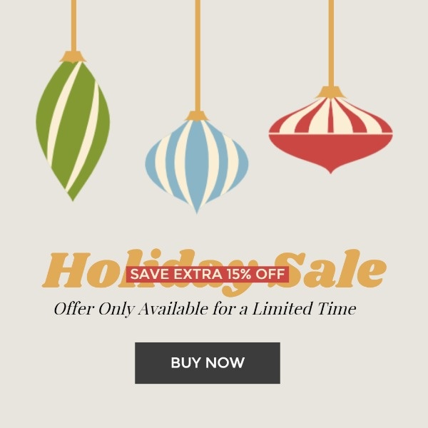 Christmas Holiday Sale Banner Ads Instagram Post