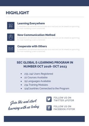 White E Learning Newsletter