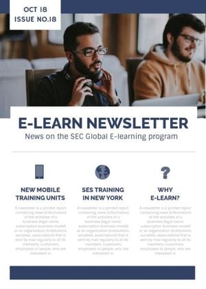 White E Learning Newsletter